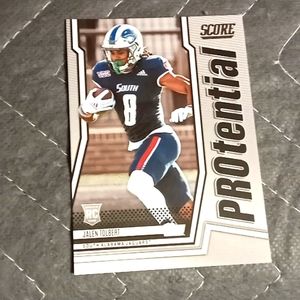 2022 Panini - Score Card - Alabama Jaguars Jalen Tolbert